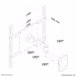 Neomounts Supporto a parete per monitor/TV - Vista aggiuntiva 6