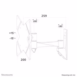 Neomounts Supporto a parete per monitor/TV - Vista aggiuntiva 7