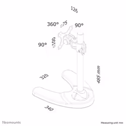 Neomounts Supporto da scrivania per monitor - Vista aggiuntiva 6