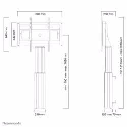 Neomounts Mobiletto portatile per TV - Vista aggiuntiva 7