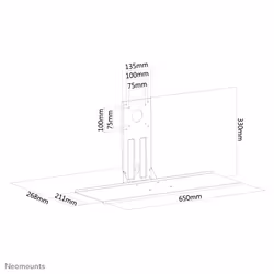 Neomounts Portatastiera e portamouse - Vista aggiuntiva 8