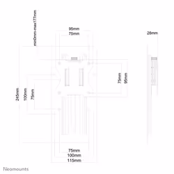 Neomounts adattatore regolabile - Vista aggiuntiva 4