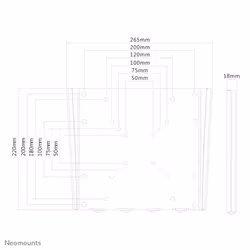 Neomounts Supporto a parete per monitor/TV - Vista aggiuntiva 4