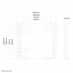 Neomounts Supporto a parete per monitor/TV - Vista aggiuntiva 8