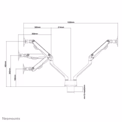 Neomounts Supporto da scrivania per monitor - Vista aggiuntiva 7