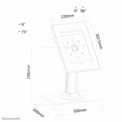 Neomounts supporto er iPad/ iPad Air/ iPad Pro 9.7" - Vista aggiuntiva 3