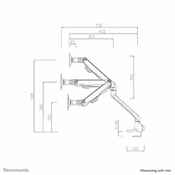 Neomounts Supporto da scrivania per monitor - Vista aggiuntiva 7