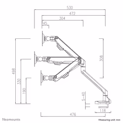 Neomounts Supporto da scrivania per monitor - Vista aggiuntiva 7