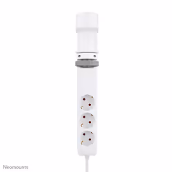 Neomounts DS22-840WH6 Multipresa da tavolo con morsetto e porte USB-C e USB-A - ricarica rapida
