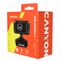 Canyon CNE-CWC1 webcam 1,3 MP 1600 x 1200 Pixel USB 2.0 Nero - Vista aggiuntiva 3