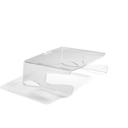 BakkerElkhuizen Q-riser 100 76,2 cm (30") Scrivania Trasparente