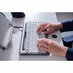 BakkerElkhuizen S-board 840 tastiera Ufficio USB QWERTY Inglese UK Grigio chiaro, Bianco - Vista aggiuntiva 5