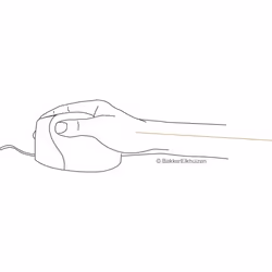 BakkerElkhuizen Evoluent4 mouse Ufficio Mano destra Laser 2600 DPI - Vista aggiuntiva 5