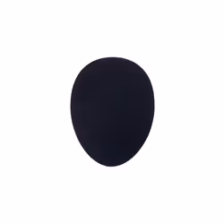 BakkerElkhuizen The Egg Ergo, Nero, Monocromatico, Gomma, Tessile, Barra appoggiaferro antiscivolo