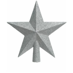 Puntale Albero Stella Argento