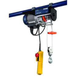 Ferm - Paranco a Leva Elettrico 500W. Capacità di sollevamento 250kg, Max. altezza di sollevamento 12 metri
