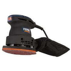 Ferm PSM1013 Ponceuse à paume 220W - Patin de ponçage avec Velcro - Incl. sac à poussière, coffret et 10 papiers abrasifs (G80 & G120)