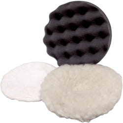 FERM Dischi lucidatura ø 180mm-5 pezzi (2x dischi in lana, 2x dischi lucidante, 1x disco in fibra), per lucidatrice angolare
