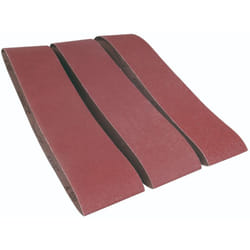 FERM Nastri abrasivi 915x100 mm (3 pezzi) 1x G60, 1x G100, 1x G150 - per levigatrice a nastro