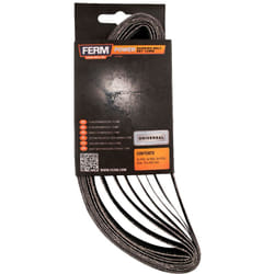 FERM Nastri abrasivi 13mm (8 pezzi) 2xG40, 3xG80, 3xG120 - per lima a nastro di precisione