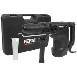 Ferm - Martello perforatore / martello demolitore professionale 1100 w. Numero di giri variabile. Con impugnatura laterale, arresto di profondità e