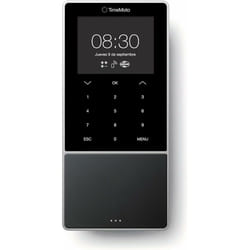 Safescan TM—818 MC Nero Gettone elettronico, Impronta digitale, Password, Scheda di prossimità AC TFT Collegamento ethernet LAN