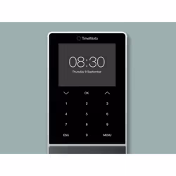 Safescan TM—818 MC Nero Gettone elettronico, Impronta digitale, Password, Scheda di prossimità AC TFT Collegamento ethernet LAN