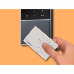 Safescan TM—818 MC Nero Gettone elettronico, Impronta digitale, Password, Scheda di prossimità AC TFT Collegamento ethernet LAN