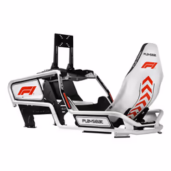Playseat Formula Intelligence - F1 Edition Sedia per gaming universale Seduta imbottita Nero, Bianco - Vista aggiuntiva 4