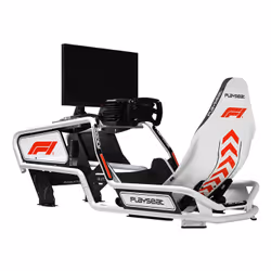 Playseat Formula Intelligence - F1 Edition Sedia per gaming universale Seduta imbottita Nero, Bianco - Vista aggiuntiva 6