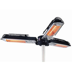 Sunred - Radiatore a Fungo 2000 w Alogeno Nero e Argento PH10