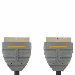 Bandridge BVL7102, 2 m, SCART (21-pin), SCART (21-pin), Nero, Maschio/Maschio