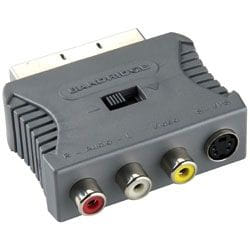 Bandridge BVP765 cavo e adattatore video SCART (21-pin) 3 x RCA + S-Video Grigio, Rosso, Bianco, Giallo