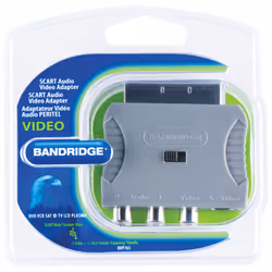 Bandridge BVP765 cavo e adattatore video SCART (21-pin) 3 x RCA + S-Video Grigio, Rosso, Bianco, Giallo