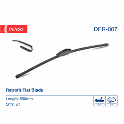 Tergicristallo per parabrezza DENSO DFR-007, Flat Blades Lunghezza 550mm, anteriore, 1 Pezzo - Vista aggiuntiva 4