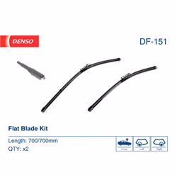 Tergicristallo per parabrezza DENSO DF-151, Flat Blades Lunghezza 700mm, anteriore, 2 Pezzo - Vista aggiuntiva 4