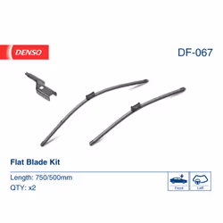 Tergicristallo per parabrezza DENSO DF-067, Flat Blades Lunghezza 750+500mm, anteriore, 2 Pezzo - Vista aggiuntiva 4