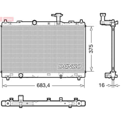 Radiatore DENSO DRM47038