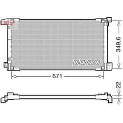 Condensatore, impianto di climatizzazione DENSO DCN50114