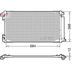 Condensatore, impianto di climatizzazione DENSO DCN50119