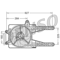 Ventola, raffreddamento motore DENSO DER09013
