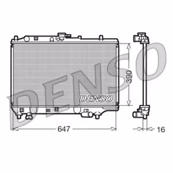 Indice: DRM44006. Larghezza della rete [mm]: 390. Lunghezza della rete [mm]: 647. Materiale: Alluminio. Materiale telaio: Pla ...