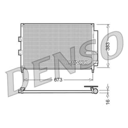 Condensatore, impianto di climatizzazione DENSO DCN40003