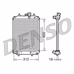 Indice: DRM35002. Larghezza della rete [mm]: 312. Lunghezza della rete [mm]: 400. Materiale: Alluminio. Materiale telaio: Pla ...