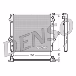 Indice: DRM50036. Larghezza della rete [mm]: 594. Lunghezza della rete [mm]: 650. Materiale: Alluminio. Materiale telaio: Pla ...