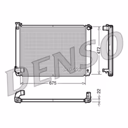 Radiatore, raffreddamento motore DENSO DRM51005