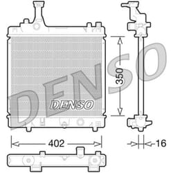 Radiatore, raffreddamento motore DENSO DRM47026