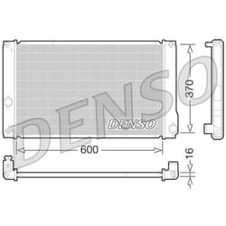 Radiatore, raffreddamento motore DENSO DRM50076