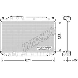 Radiatore, raffreddamento motore DENSO DRM40029