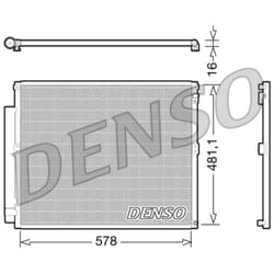 Condensatore, impianto di climatizzazione DENSO DCN50017